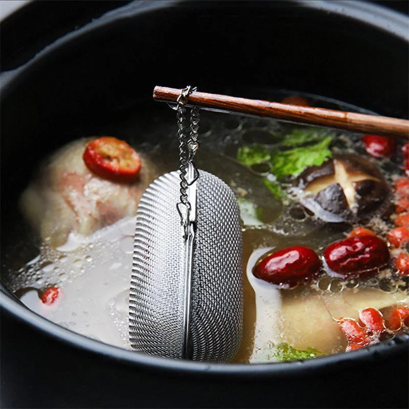 Stainless Steel Cooking Spices Infuser Fine Mesh Loose Tea Herbal Strainer Multi-purpose Residue Filter for Household tea infuser tea strainer tea filter