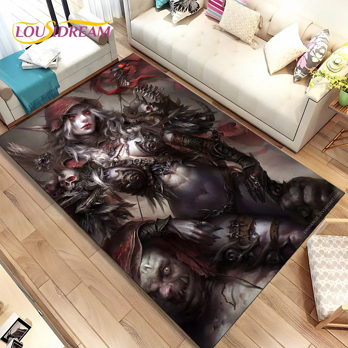 

World of Warcraft,WOW ,Game Gamer Area Rug,Carpet Rug for Living Room Bedroom Sofa Doormat Decoration, Kid Non-slip Floor Mat 3D