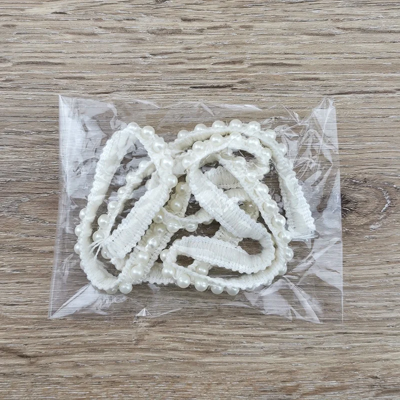 (1 Yard/roll) Pearl Gift Wrapping Ribbon Family Hairpin Making Clothing Bag Accessories Decoration Handmade DIY