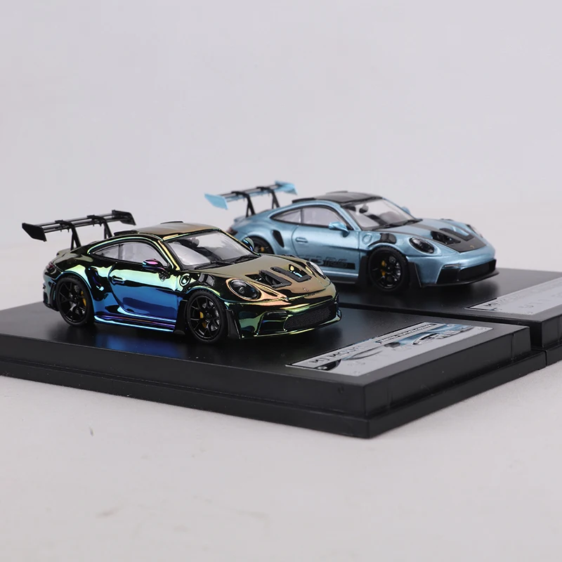 MJ 1:64 911 GT3 RS 다이캐스트 합금 시뮬레이션 자동차 모형 장난감