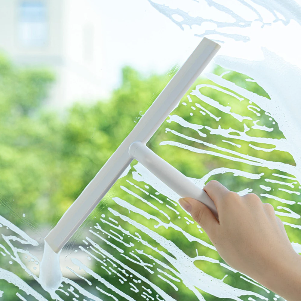 Stainless Steel Glass Scraper Multifunctional Shower Mirror Squeegee