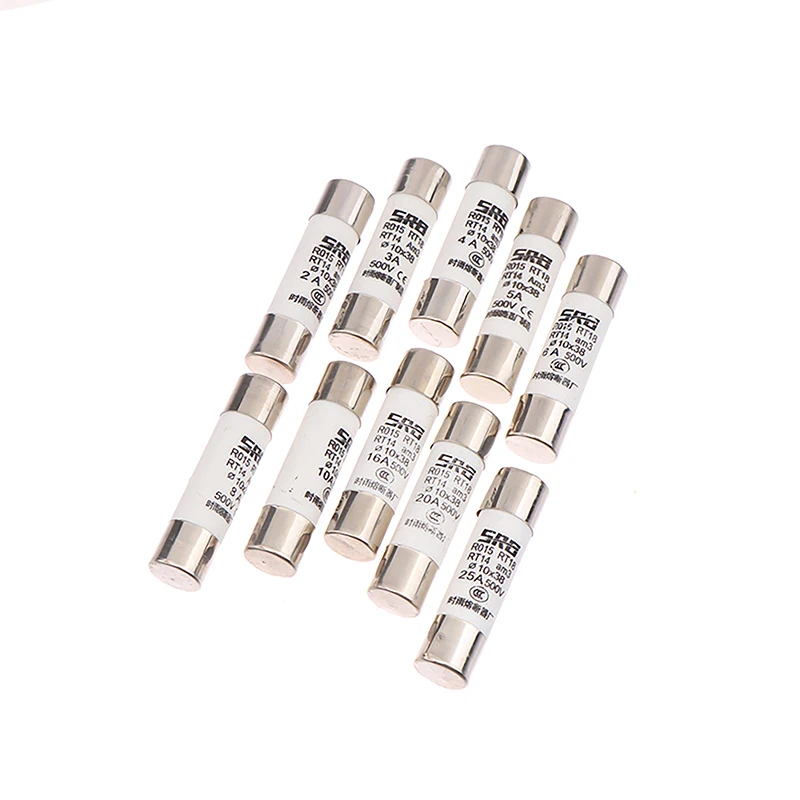 Description Picture 3 of item10PCS 500V 10*37MM 2A-25A DC PV Solar Ceramic Fuse Metal Alloys For Solar Power System Protection Ceramic Fuse Tube Replace New