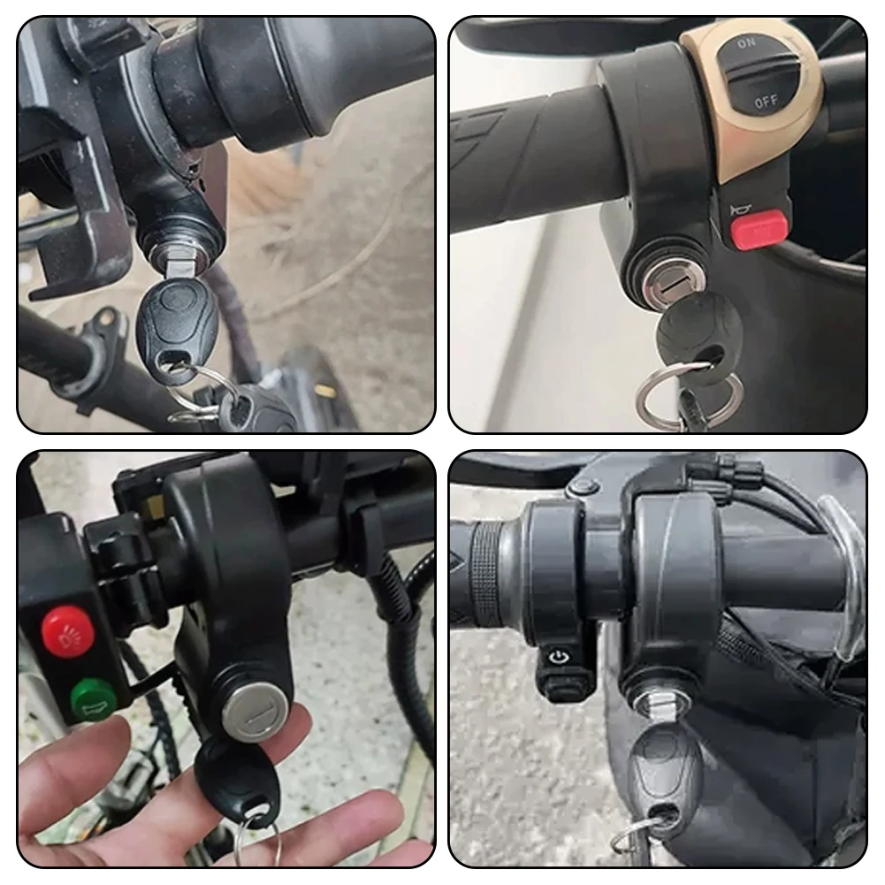 Electric Scooter Anti-Theft Ignition Lock & Key Set – Durable Replacement Core