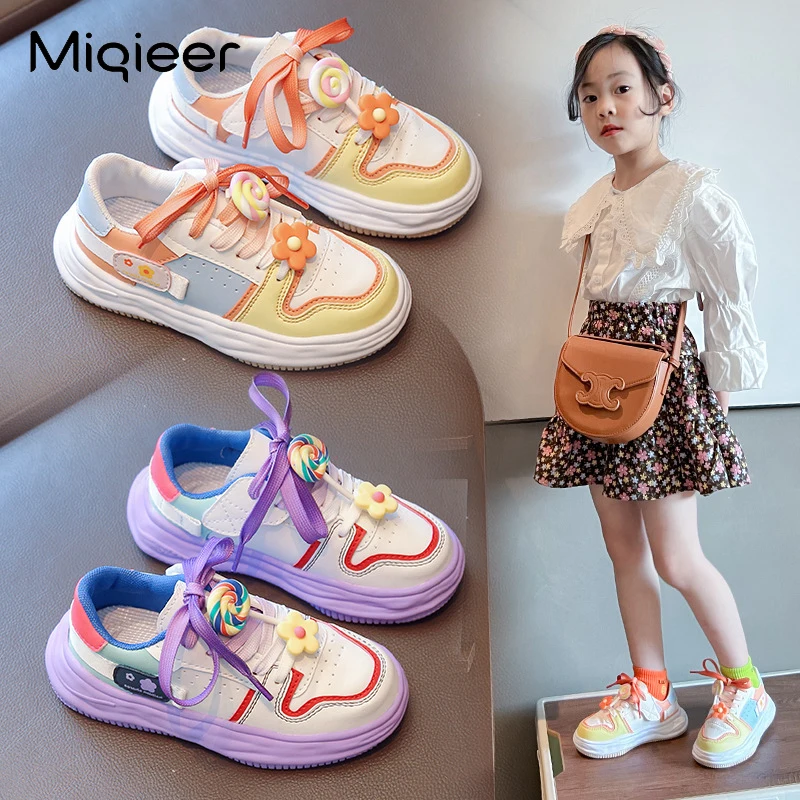New Style Children Sneakers for Girl Sneakers Girls Boys Casual Shoes Kids Shoes Boy Skate Shoes Cute Flower Candy Child Sneaker