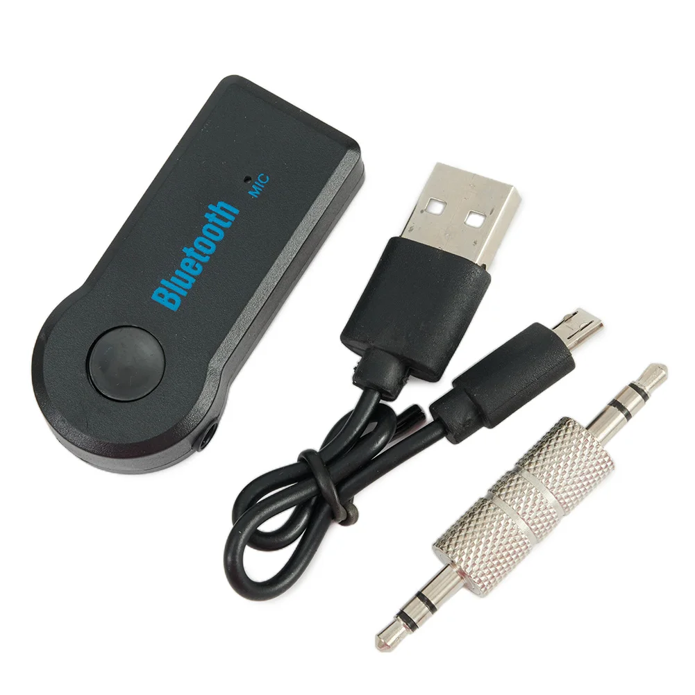 1set Wireless Car BT Receiver Adapter 3.5mm Audio Stereo Music Handsfree  Bluetooth-compatible V3.0+ EDR Charges Via-USB Cable - AliExpress