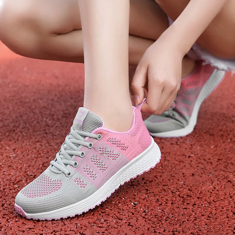 New Sneakers Women Casual Shoes Fashion Breathable Walking Mesh Flat Shoes Women 2024 Tenis Feminino White Ladies sports Shoes Best Sellers In Shoes