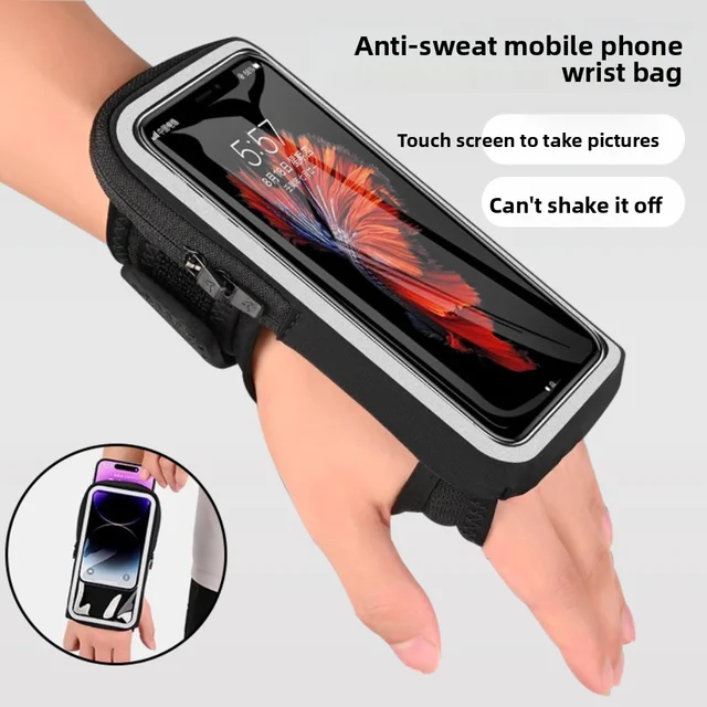 Running Phone Wrist Bag Unisex Sports Arm Bag, Outdoor Gear for Apple & Huawei 7-Inch Phones 1