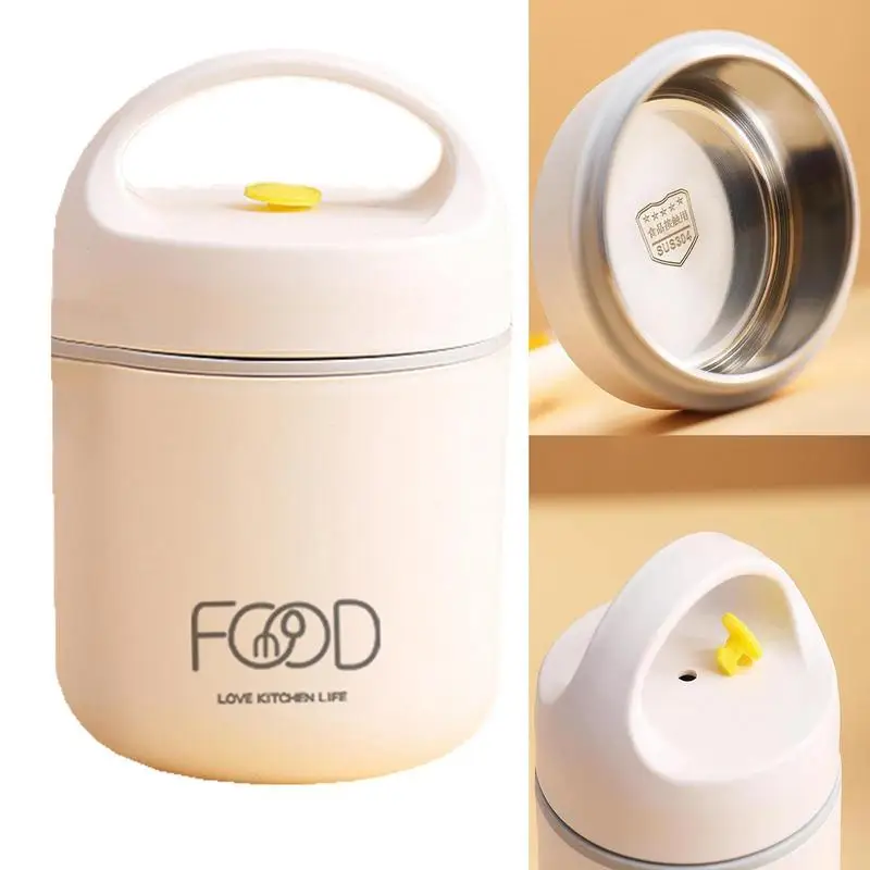 Stackable Thermal Food Containers Stainless Steel Vacuum Insulated