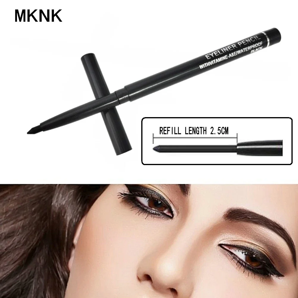 Waterproof Long Lasting Black Eyeliner Pencil Smudge Proof Set_voghion.com