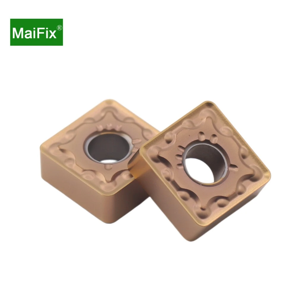 MaiFix 10 PCS External Aluminum Carbide Insert Cutting Tool CNC Metal Lathe SNMG 120404 Turning