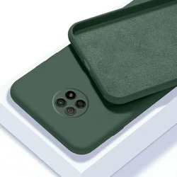 Liquid Silicone Rubber Soft Phone Case Cover for Redmi Note11Pro Plus (Black Green)
