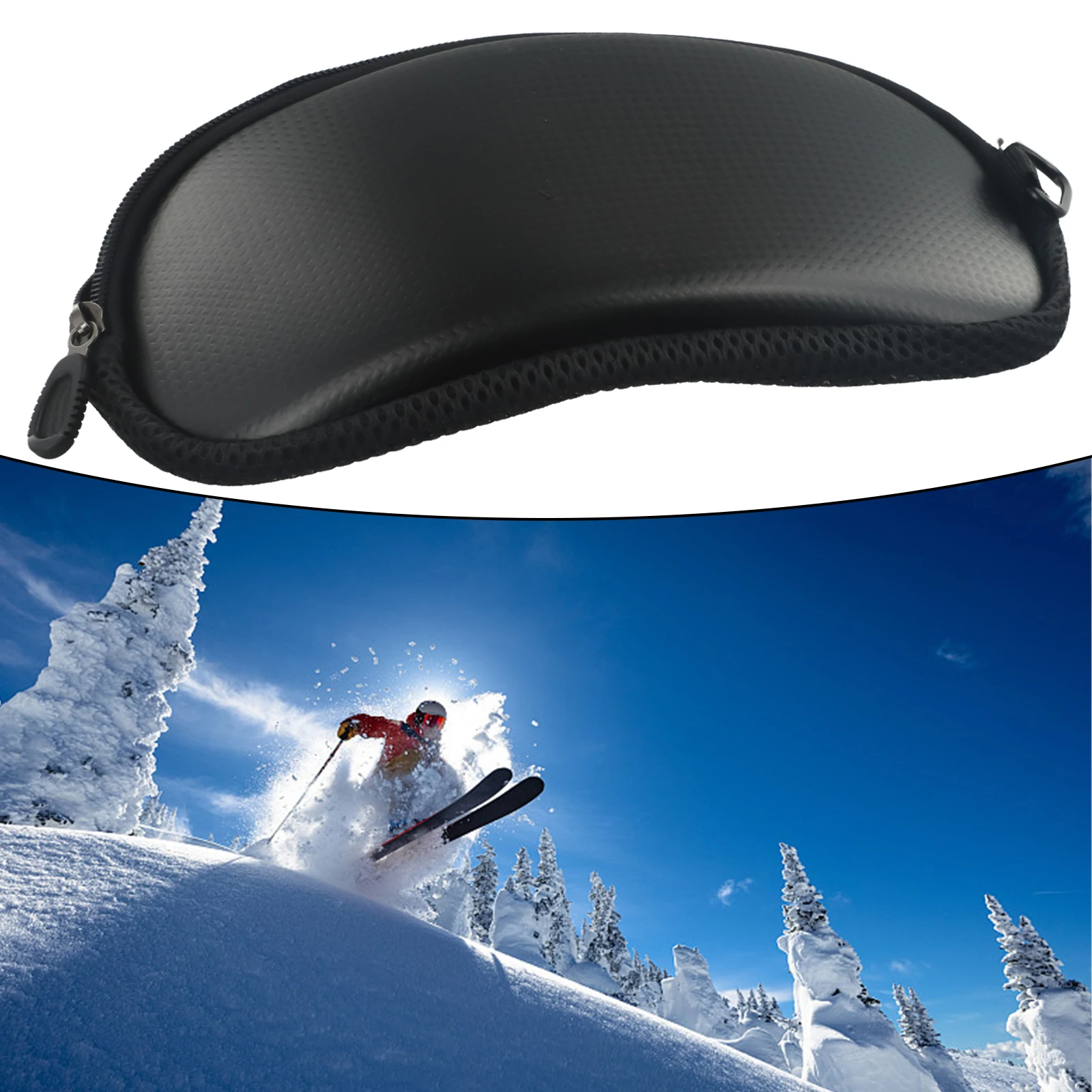 

Box Glasse Case Case Eyewear Snowboard 22*12.5cm Black Glasses Goggle Hard Case Bag Ski Skiing Reliable Useful