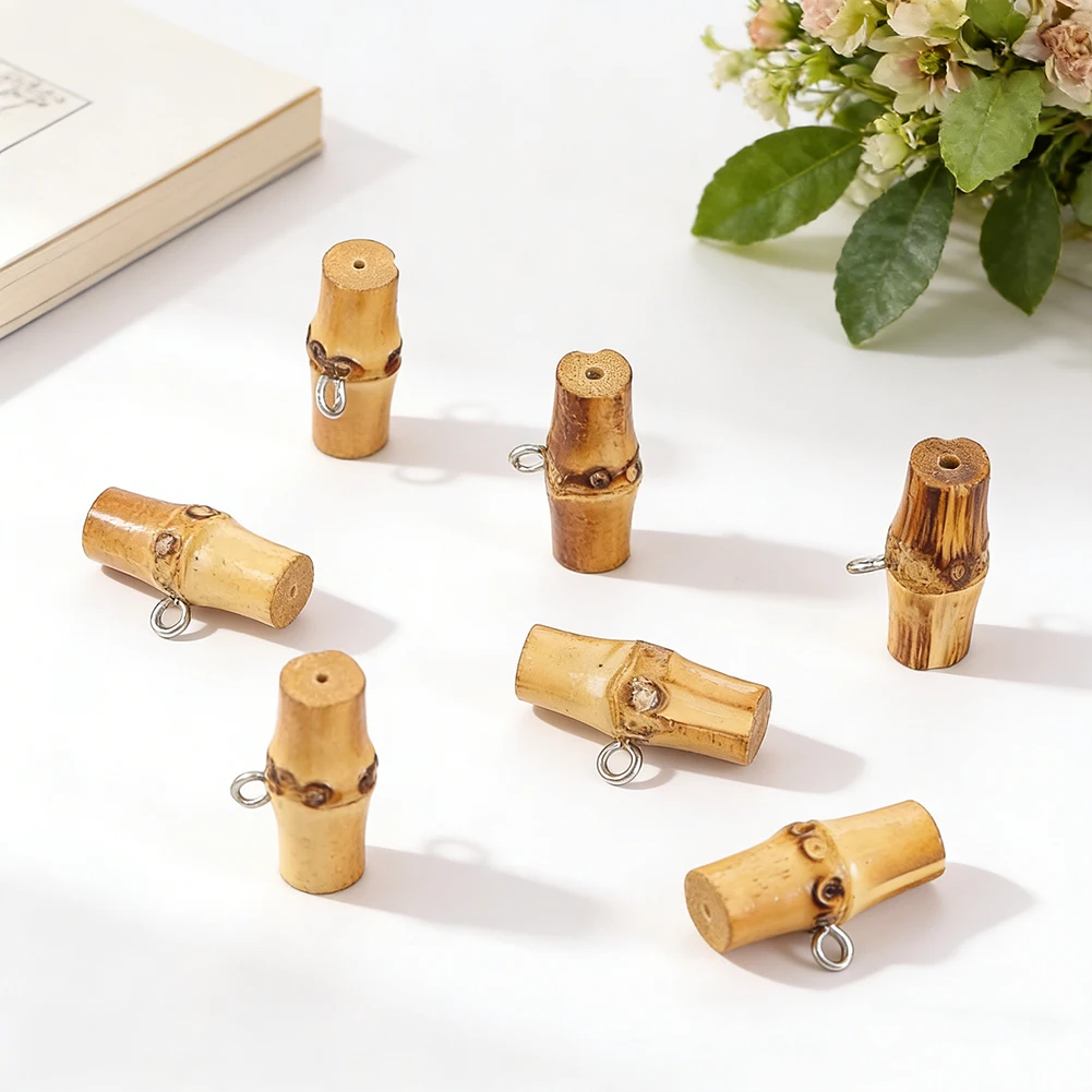 5pcs 천연 대나무 단추 불규칙한 샹크 단추 뜨개질 스웨터 의류 바느질 액세서리 DIY 공예 프로젝트 장식품