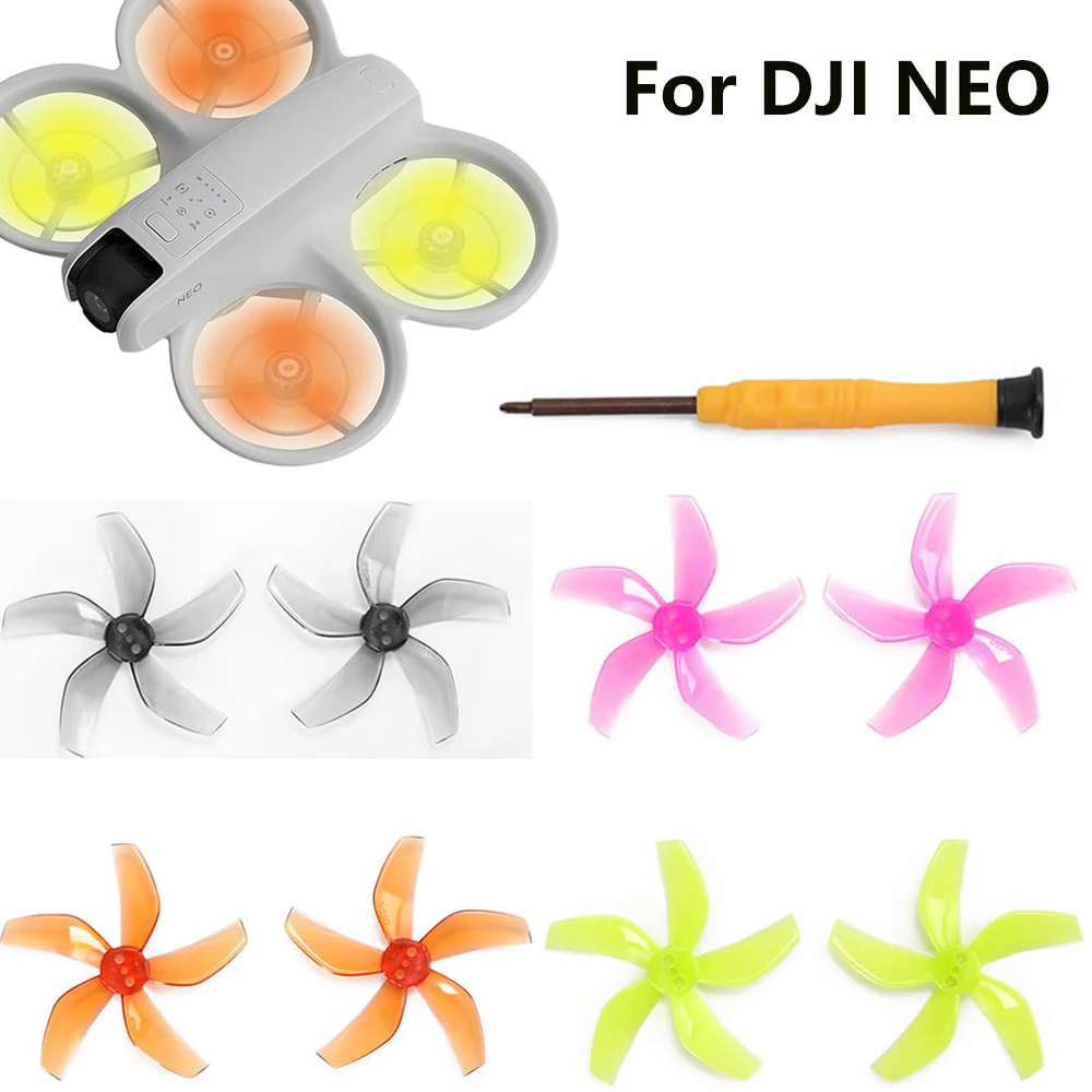 Propeller for DJI NEO Wing Replacement Props Blade Fans With Screwdrivers Spare Parts Quick Release Propellers Accessories