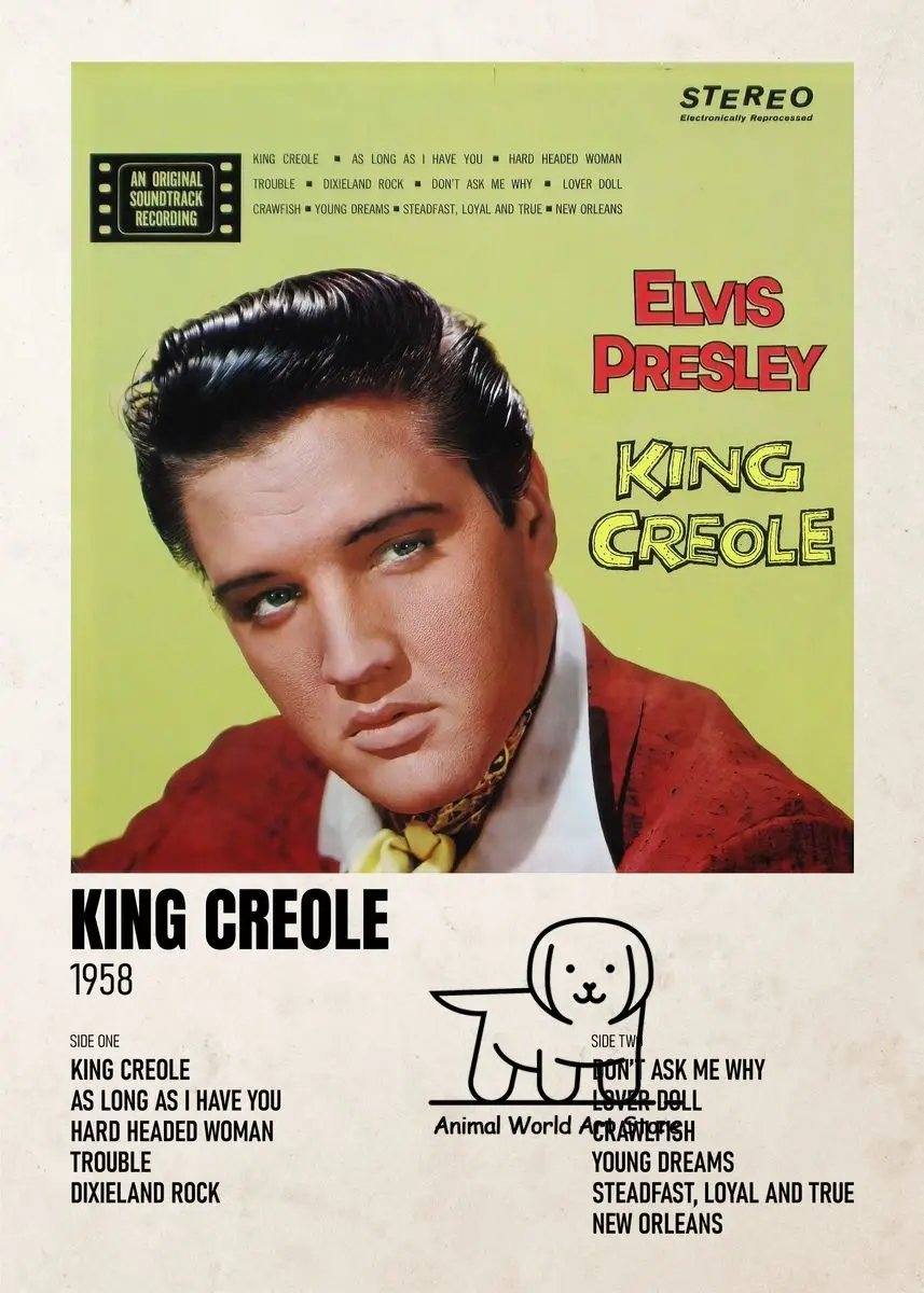 thumbnail image 1 of Pósteres e impresiones de álbumes de música del famoso cantante E-Elvis P-Presley, pintura en lienzo, arte de pared, imagen para sala de estar, decoración del hogar, regalo, 1 of 5
