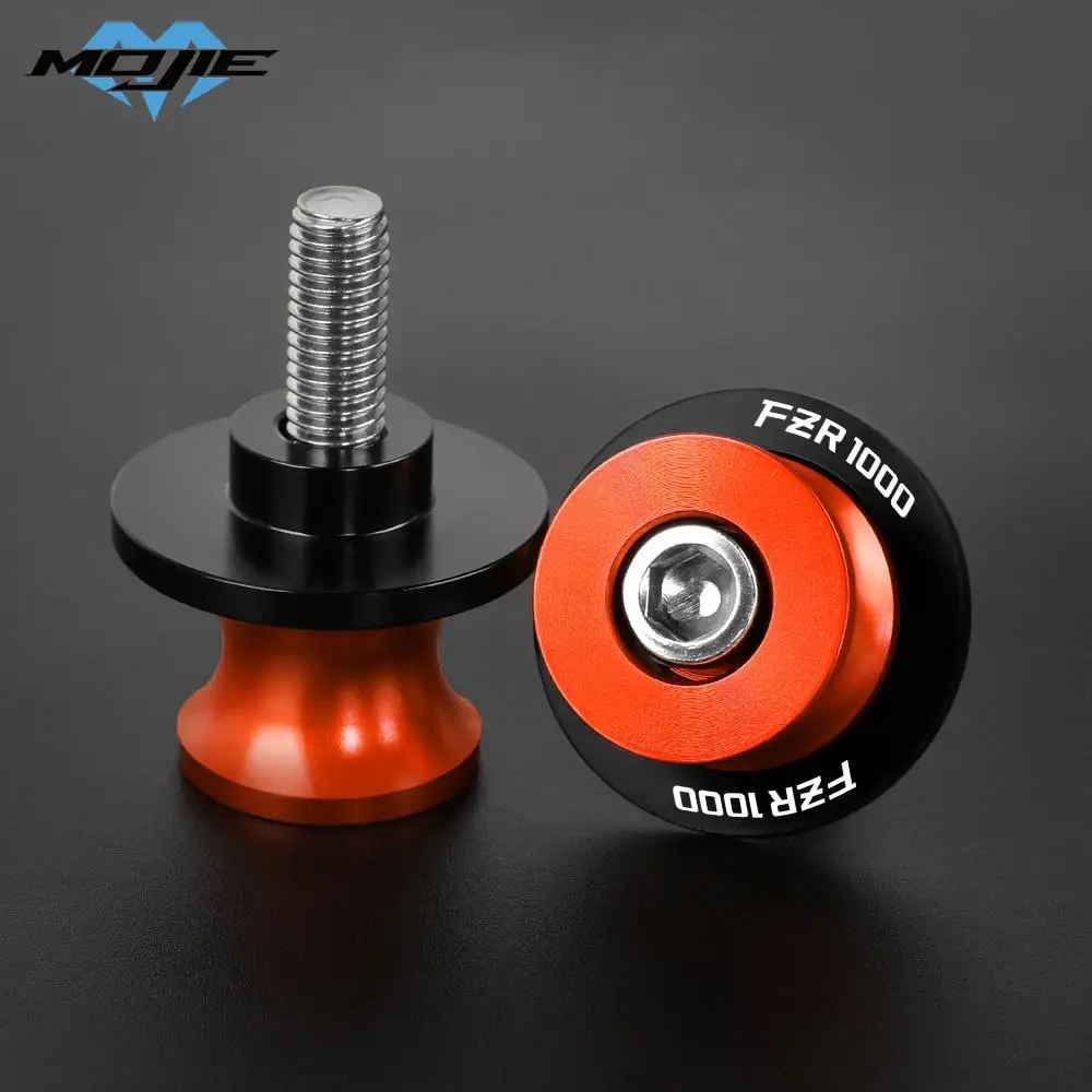 

For YAMAHA FZR1000 FZR250 FZR400 FZR750R FZR600R FZX700 FZS150 FZS600 FZS1000 6MM Swing Arm Stand Screw Swingarm Spools Sliders