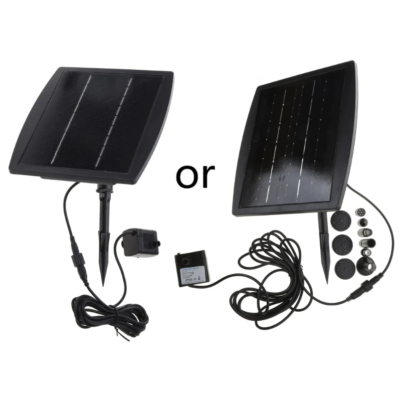 

Black Solar Fountain Pond Pond Water Bird Bath Garden Decoration ABS Professional Solar New