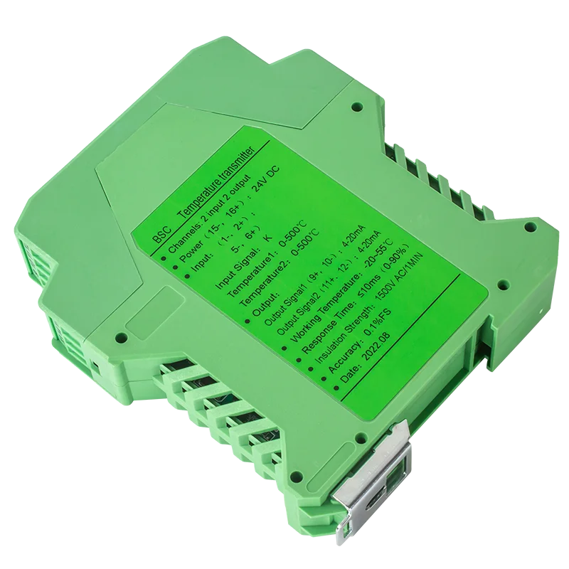 

0-1300℃ to 4-20mA 0-10V 0-5V RS485 K type Tempersture Signal Transmitter 1 In 1 Out Thermocouple Temperature Signal Converter