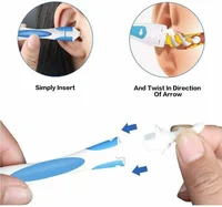 2022 Hot New Arrival Spiral Ear Cleaner Silicon Spoon Set Soft for Personal Wax Remover Cleaning Beauty Health Care Scoop Tools 2