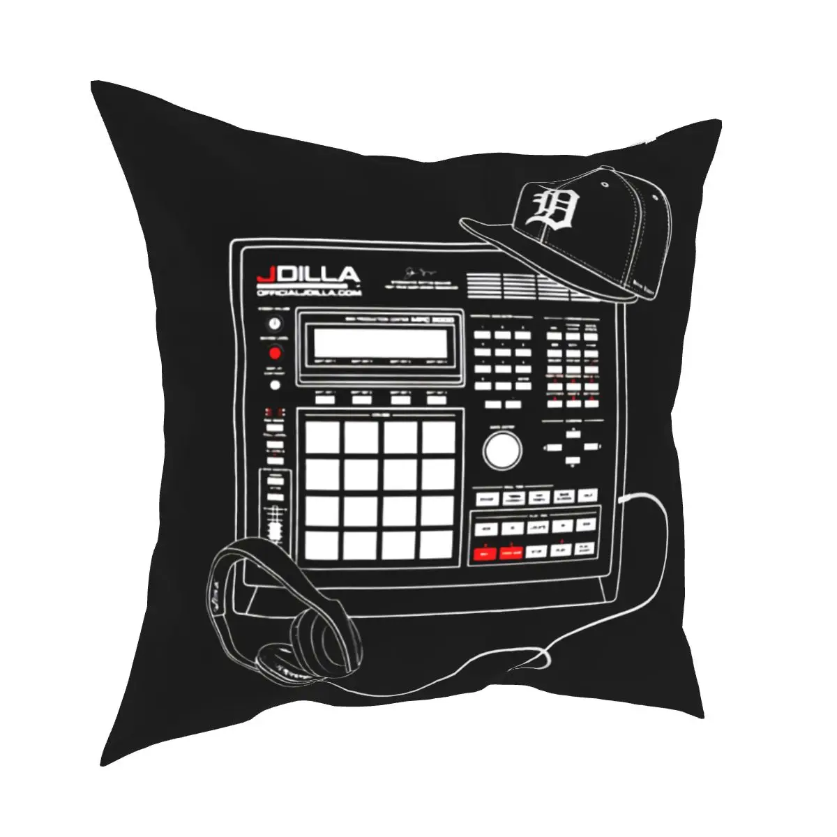 Spring J Dilla Merch Drum Machine Beat Akai Mpc Hip Hop Rap Federa Copriletto Creativo