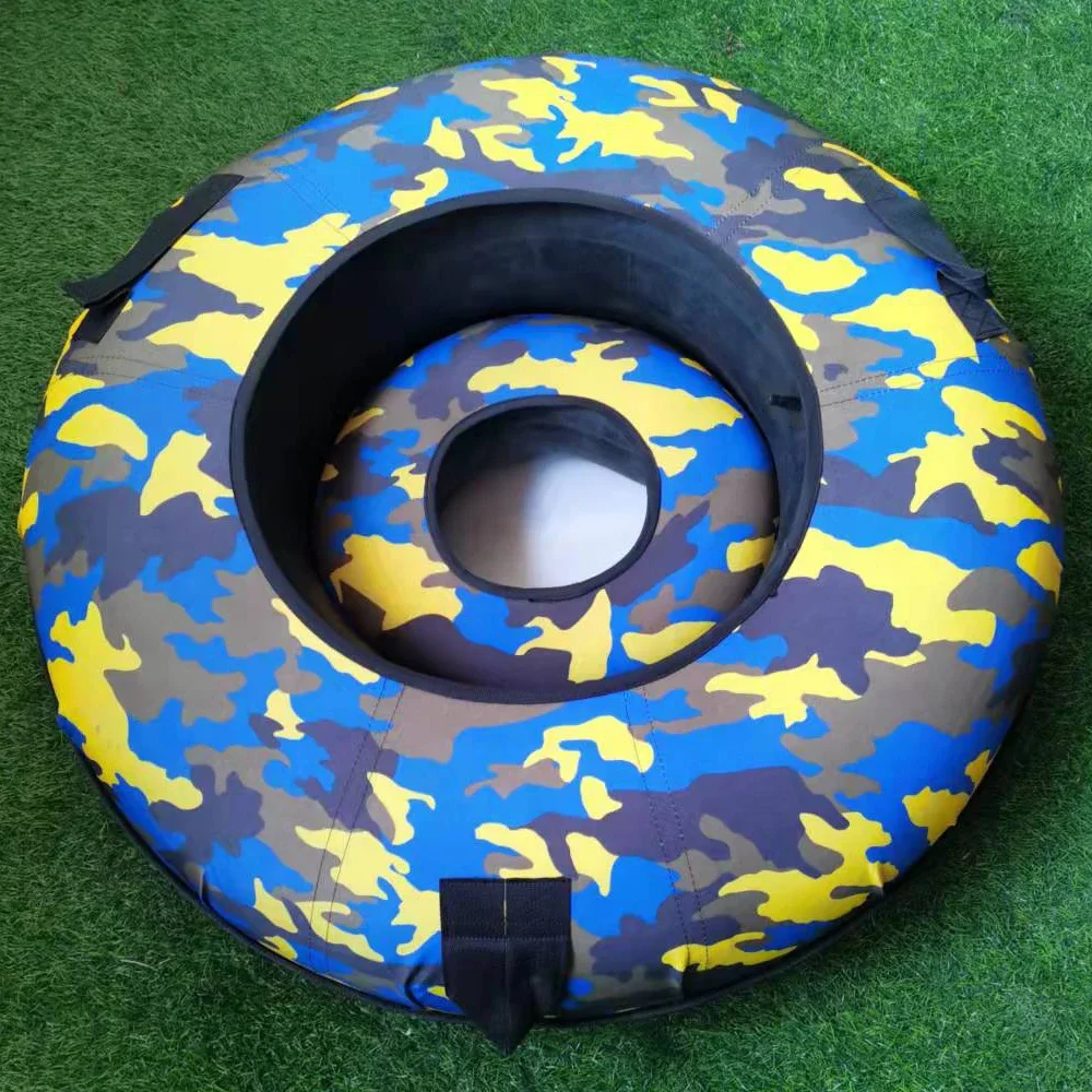 winter slide playground dry donut tire ski ring for rainbow slide