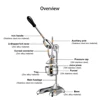 Stainless Steel press juicer squeezer citrus lemon orange pomegranate fruit juice extractor commercial or household 4