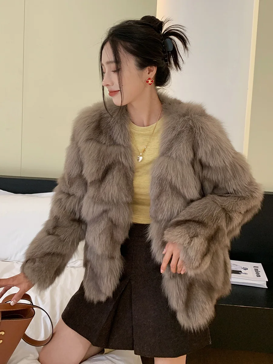 

Fur Coat Women's Young Mid length 2023 Winter New Fur Integrated Fashion Fur Coat Winter