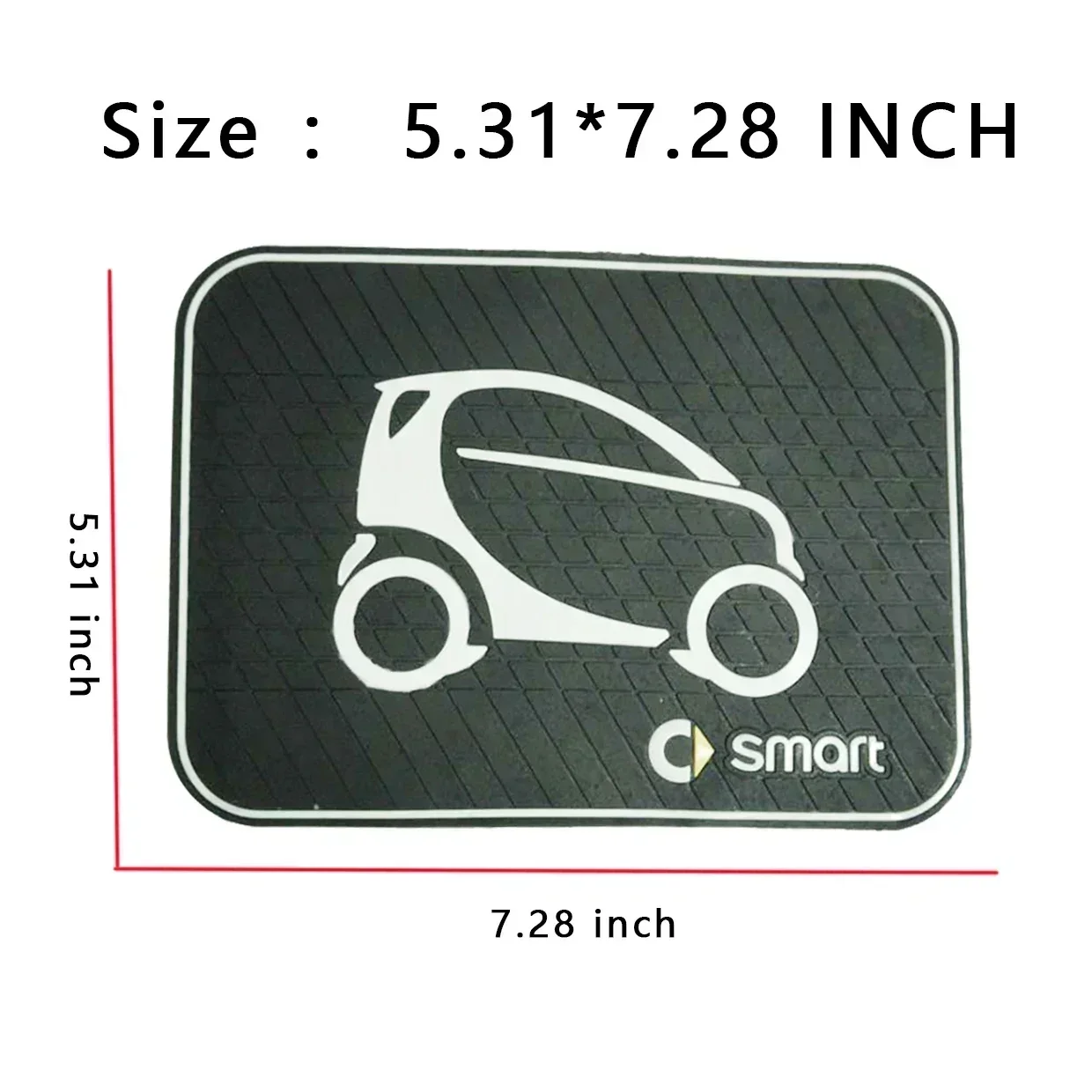 Auto interior dashboard phone fixed Silicone non-slip mat Center console Storage Pads for smart 450 451 453 forfour fortwo car dashboard mat non slip dash mat car non slip mat silicone anti skid pad silicone anti slip pad non slip mat