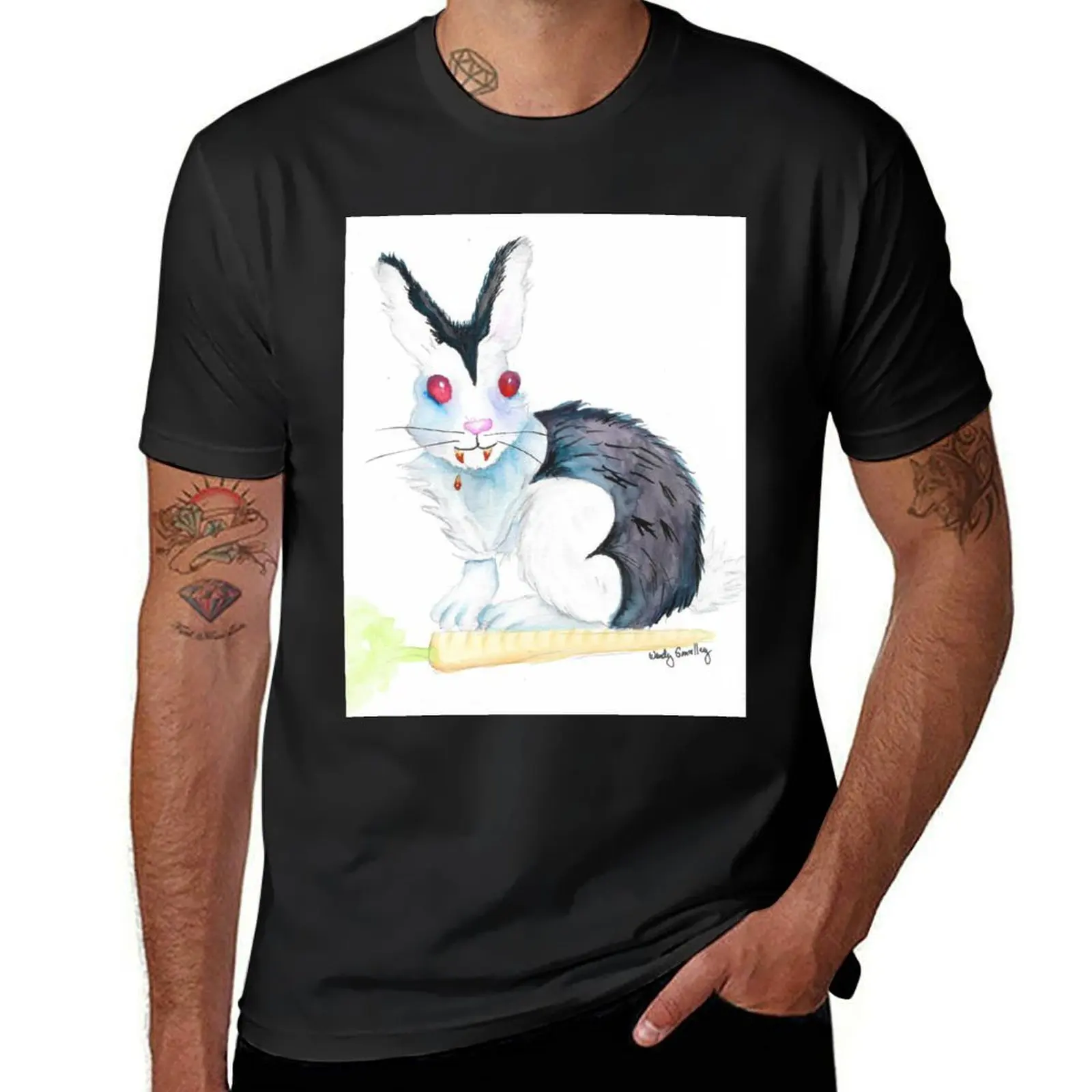 Bunnicula T-Shirt plain funnys tees oversizeds Men's t shirts
