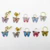 5Pcs/Pack Butterfly Pendant African Hair Braid Dread Dreadlock beads Rings French Twist Hair Accessories Hair Braiding Tool 3