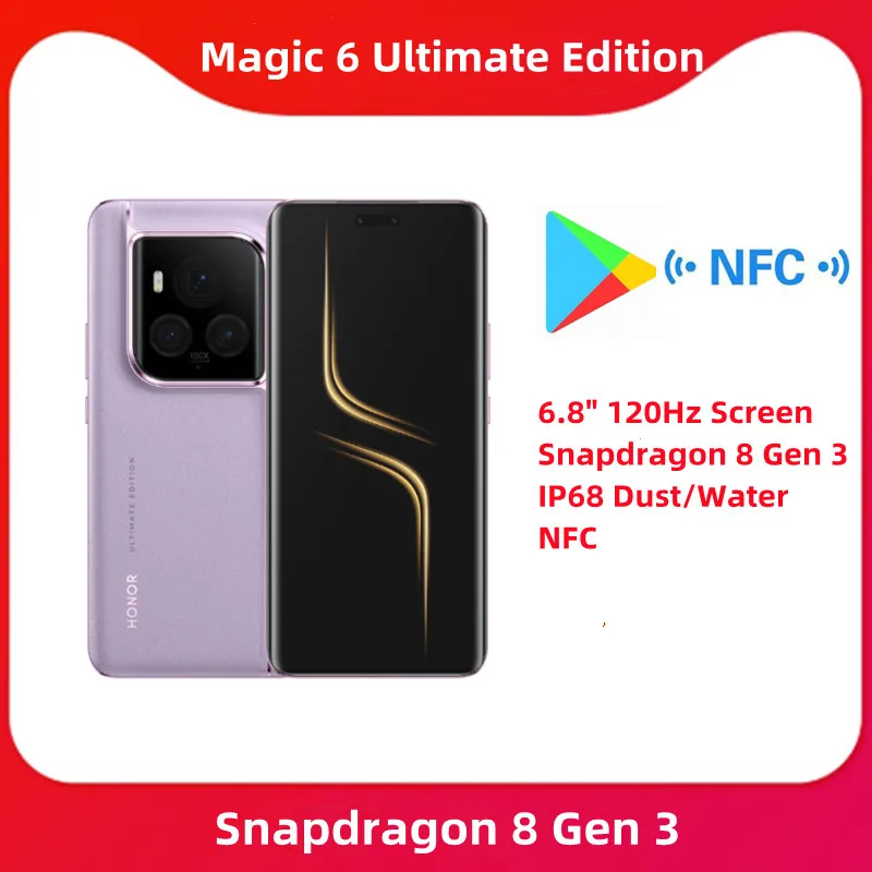 Google play 2024 Original HONOR Magic 6 Ultimate Edition 5G Mobile