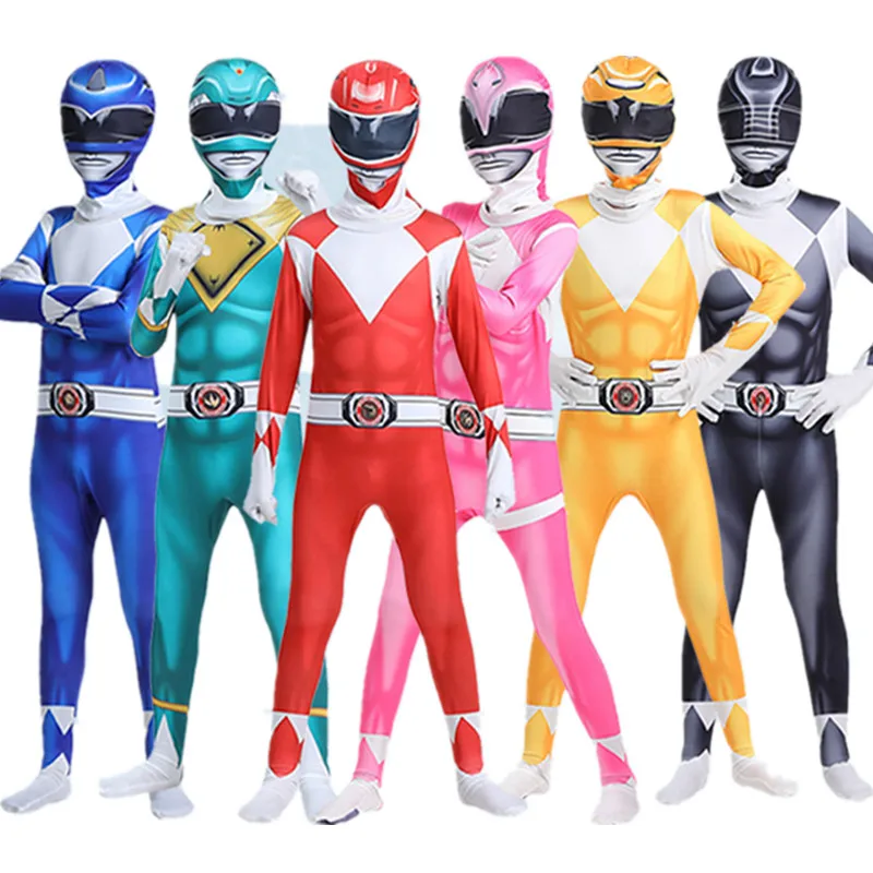 Bambini Adulti P-Power Morpher Supereroe Samurai Shinkenger Sentai Rangers Cosplay Fantasia Maschera Costume Di Halloween Per Ragazzo Uomo