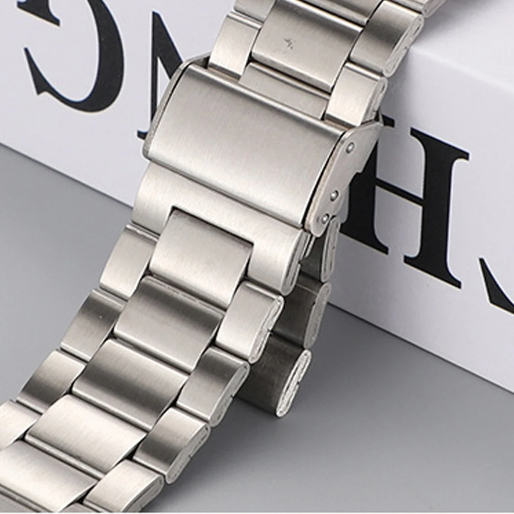 for Apple Watch Band Ultra 1/2 49mm 45mm 44mm 42mm 41mm 40mm 38mm Stainless Steel Strap for iWatch SE 9 8 7 6 5 4 3 2 1 Bracelet