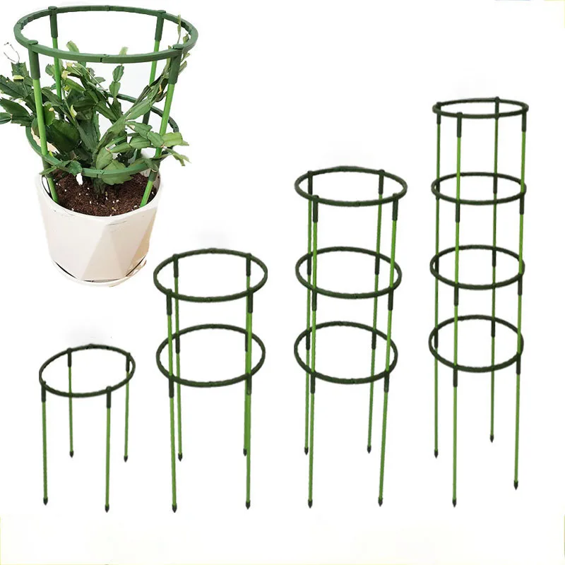 Soporte para plantas, soporte de pila para trepar para flores, invernaderos semicirculares, arreglo, soporte de varilla de fijación, huerto, herramienta de bonsái de jardín