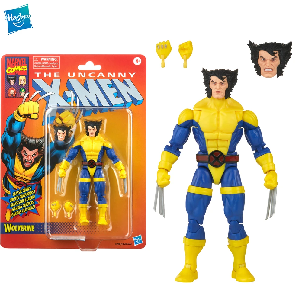 

Оригинальная Классическая фигурка Hasbro Marvel Legends из серии «Росомаха», 3 аксессуара, коллекционная аниме модель, экшн-фигурка, игрушка в подарок F3981