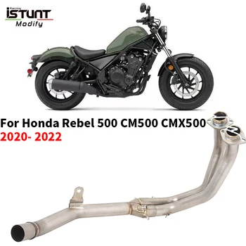 Slip For HONDA Rebel 500 CM500 CMX500 2020 2021 2022 Motorcycle Exhaust Escape Modified Muffler Titanium Alloy Front Link Pipe