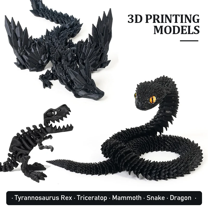 Realistic 3D Printed Movable Tyrannosaurus Rex Dinosaur Model - Decorative Desktop Piece & Unique Birthday Gift