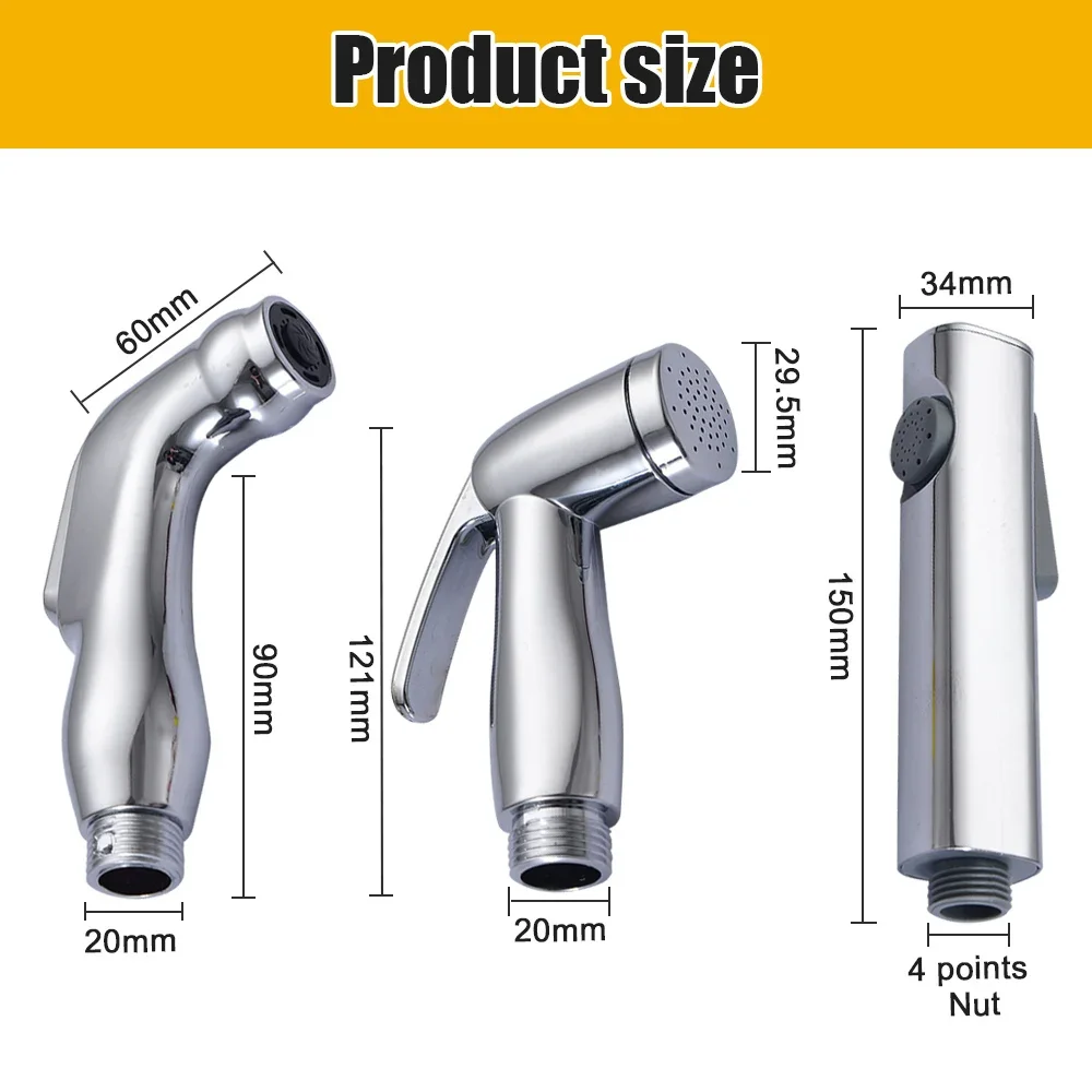 Handheld Bidet Toilet Sprayer Stainless Steel Protable Bidet Faucet Spray Sprinkler Water Multifunctional Bathroom Accessories 6