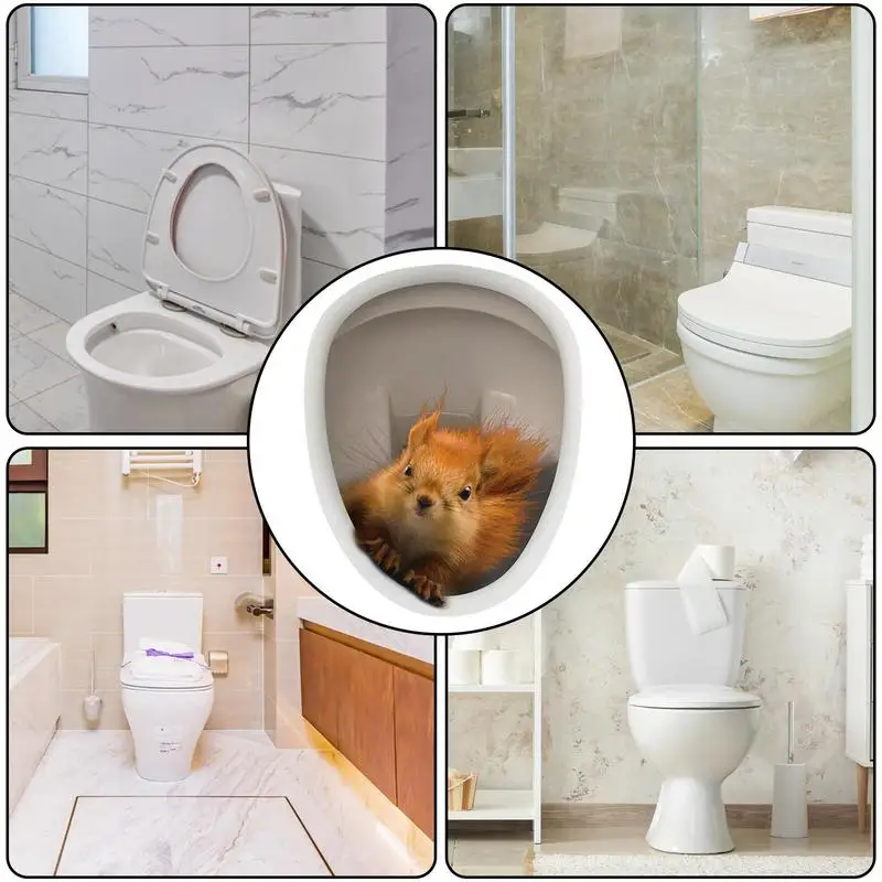 Adesivo Per Wc 3D Impermeabile Divertente Wc Wc Adesivi Autoadesivo Animale Pvc Adesivo Per Wc Wc Bagno