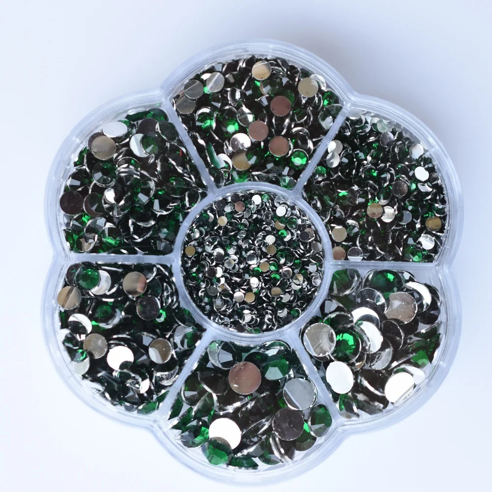 Premium Resin Round Flatback Rhinestones - 5000pcs Crystal Gems for Jewelry and 3D Decorative Crafts