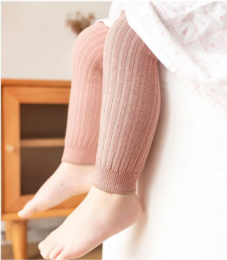 Spring Autumn Baby Pants Newborn Girls Leggings Soild Color Cotton Pants Kids Children Leggings 0-6 Years