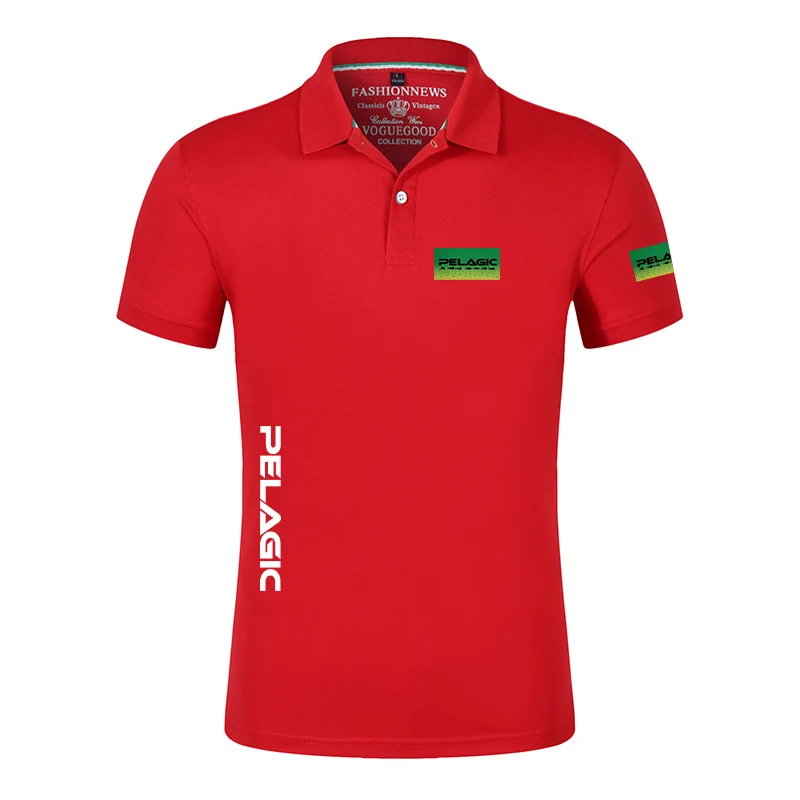 

Summer men's ocean fishing Polo shirt comfortable and casual slim lapels 8-color Polo short-sleeved shirt clothing