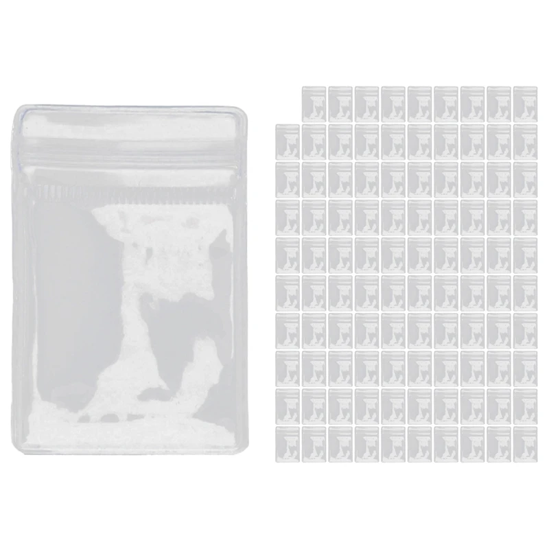 

Прозрачная книга для хранения ювелирных изделий, антиокислительный органайзер для хранения ювелирных изделий, сумка (100 шт. сумок на молнии)