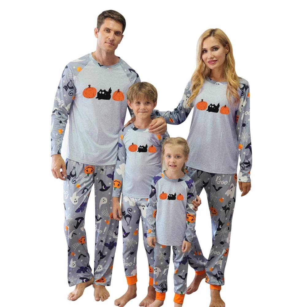 thumbnail image 5 of Conjuntos familiares a juego para Navidad Camiseta de manga larga Parte inferior estampada Ropa de estar por casa Conjunto de pijamas navideños a juego para toda la familia, 5 of 5
