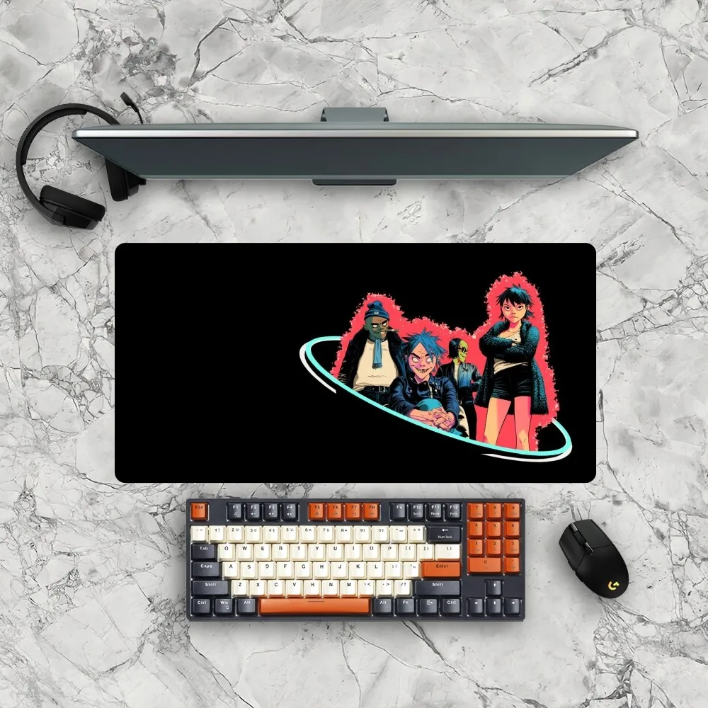 Band Gorillaz Mousepad Gamer Mouse Pad Size For Office Long Table Mat 4