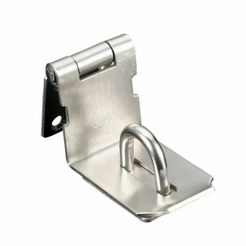 Door Latch 90 Degrees Door Lock Buckle Hasp Staple Gate Door Shed Latch Lock Plate Latch Clasp For Padlock Security