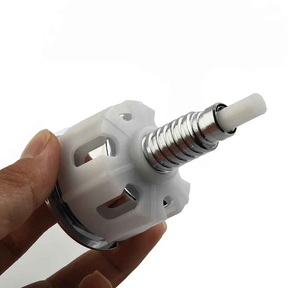 Toilet Push Button Dual Flush Toilet Tank Button Push Water Saving Water Tank Round Valve Rod Buttons