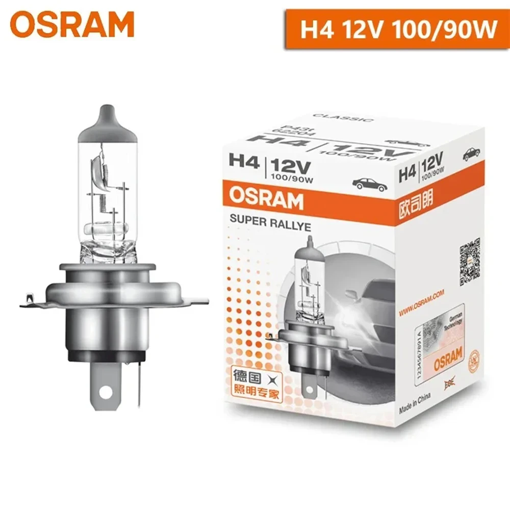 Halogen Headlight Bulb-OSRAM Original H1 H4 H3 H7 Standard 12V 55W 100W 3200K Hi/lo Beam Fog Lamp (2PCS)