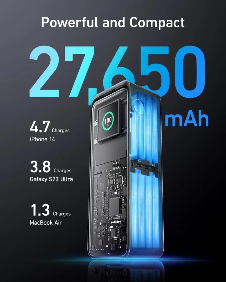 Anker Prime Power Bank (27650mAh, 250W) | モバイルバッテリー