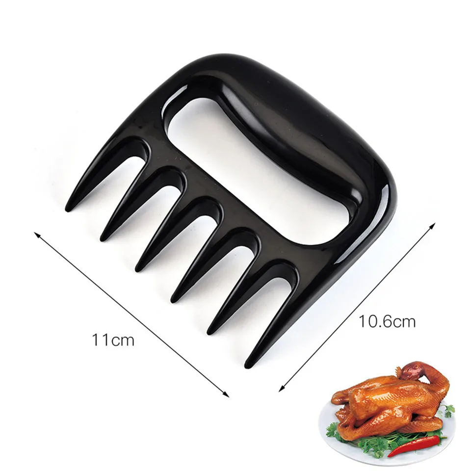 Barbecue Skewers Barbecue Grill Barbecue Tools Meat Fork Shredder Barbecue Fork Bear Claw Meat Separator Handle Kitchen Food Slicer BBQ Grill Handler Kitchen